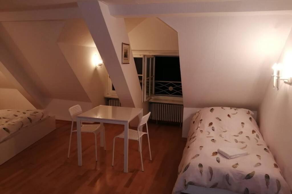 Ferienwohnung Studio F am Barfüsserplatz central old town Basel Exterior foto