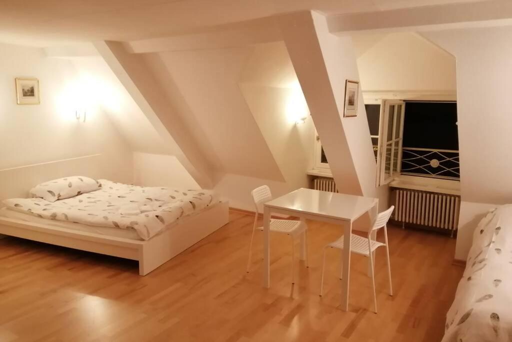 Ferienwohnung Studio F am Barfüsserplatz central old town Basel Exterior foto